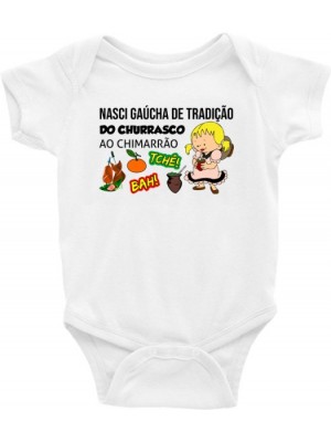 Roupa Body Infantil / Bebê - Gaúcha, Gauchesca, Gauchinha, Prenda