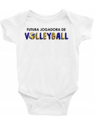 Roupa Body Bebê bebe infantil Futura jogadora de Volleyball Vôlei voleibol	
