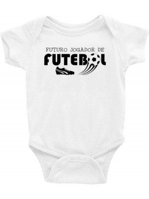Roupa Infantil Body Bebê Futuro Jogador de Futebol	